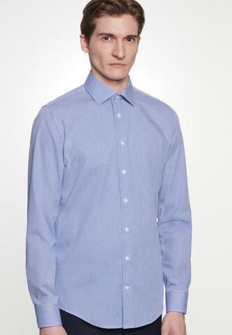 SEIDENSTICKER Slim fit Button Up Shirt in Blue