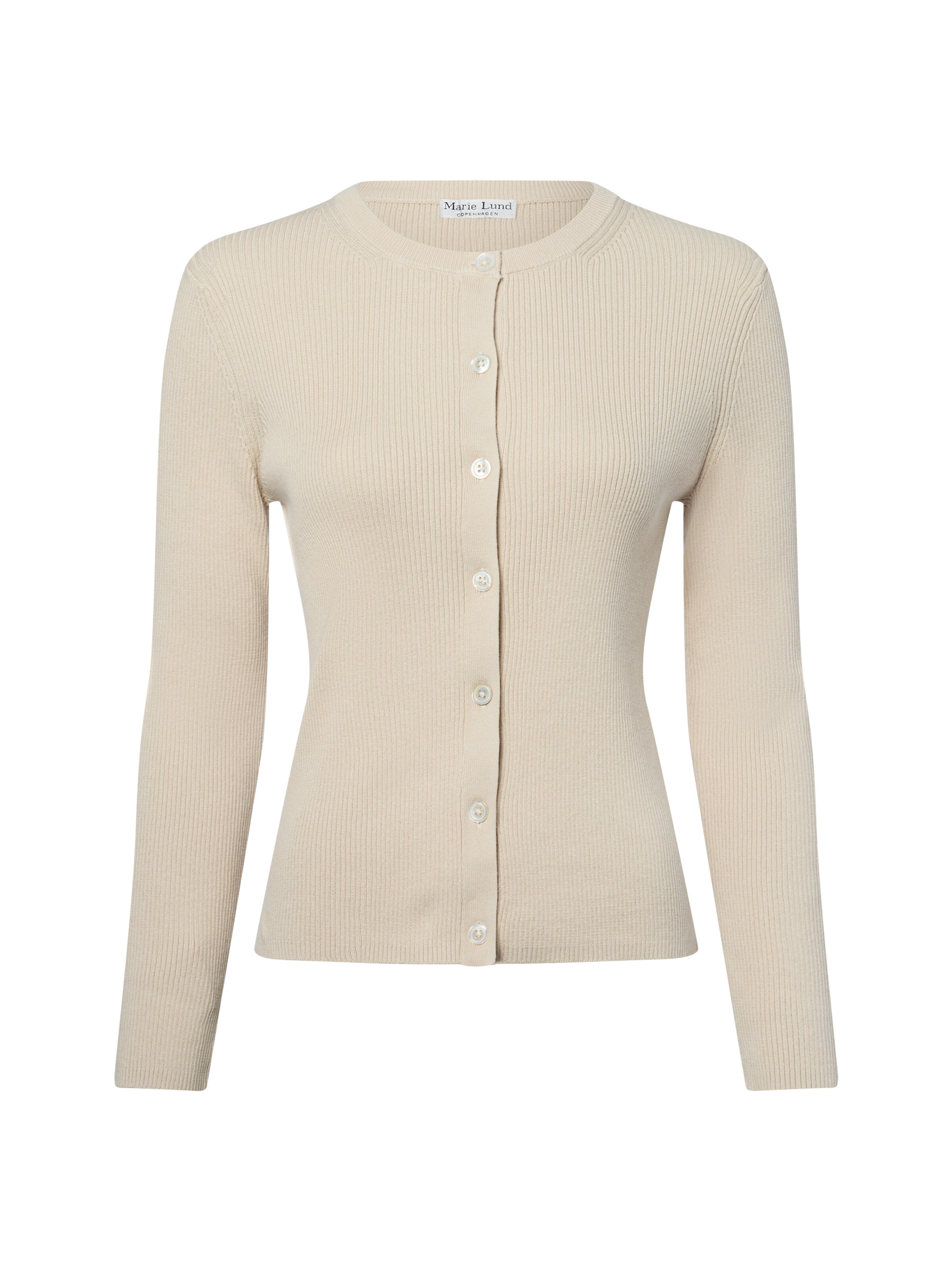 Marie Lund Strickjacke in Beige: Vorderseite