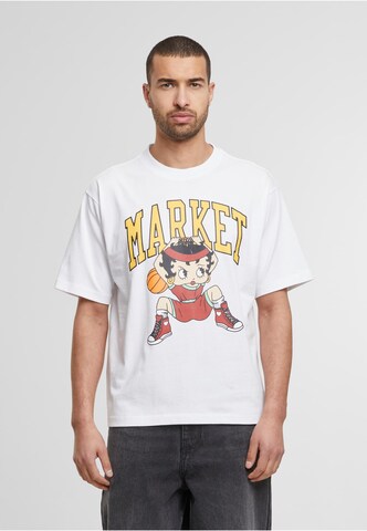 MARKET T-Shirt 'Betty Boop Dunking' in Weiß: Vorderseite