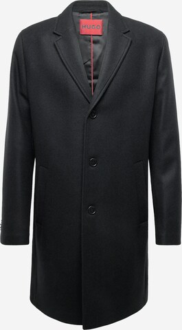 HUGO Ανοιξιάτικο και φθινοπωρινό παλτό 'Malte' σε μαύρο: μπροστά