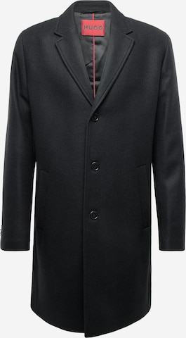 HUGO Between-Seasons Coat 'Malte' in Black: front
