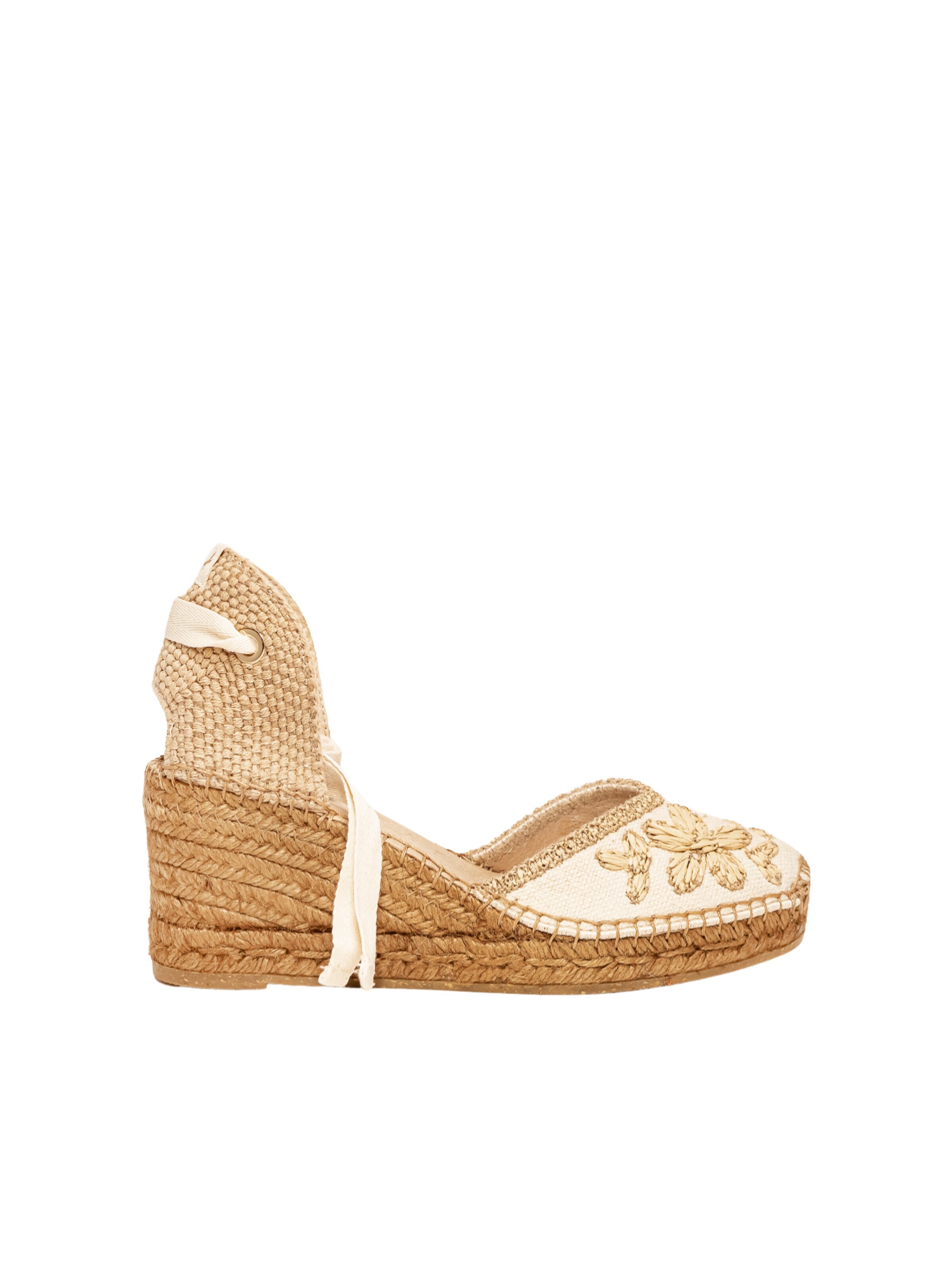 Sandales Alhamas en beige : devant