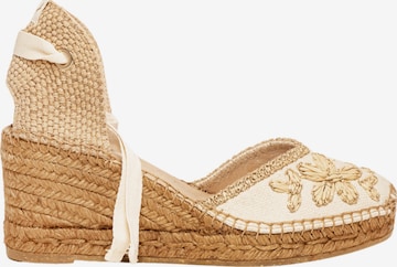 Sandales Alhamas en beige : devant