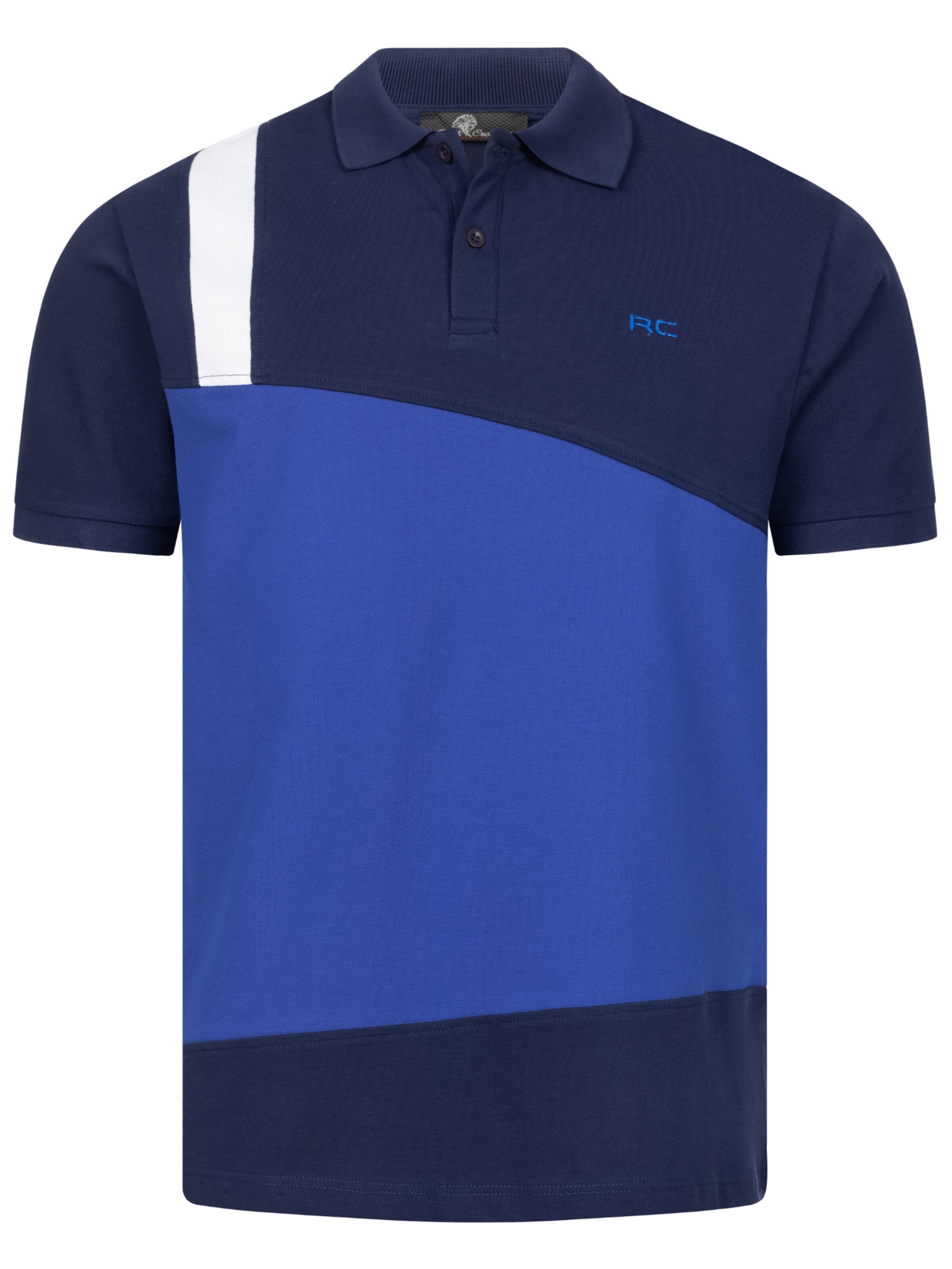 Rock Creek Poloshirt in Blau: Vorderseite