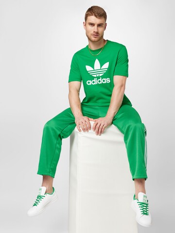 ADIDAS ORIGINALS Majica 'Adicolor Classics Trefoil' | zelena barva