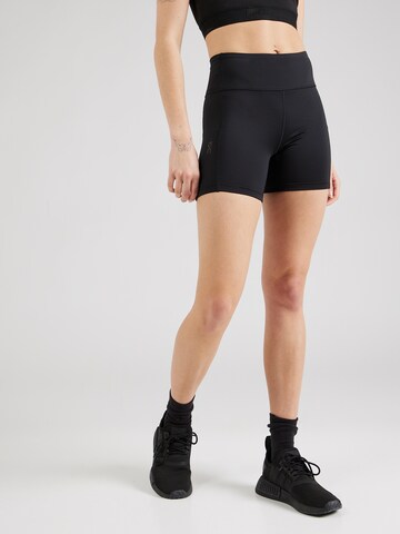 On Skinny Workout Pants in Black: front