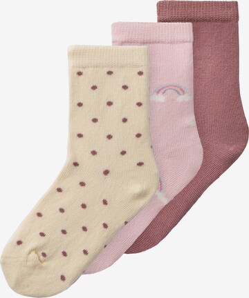 NAME IT Socks 'HULINE' in Beige: front