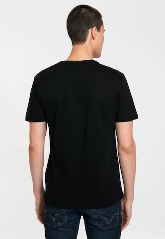 LOGOSHIRT Shirt 'Newt Scamander' in Zwart