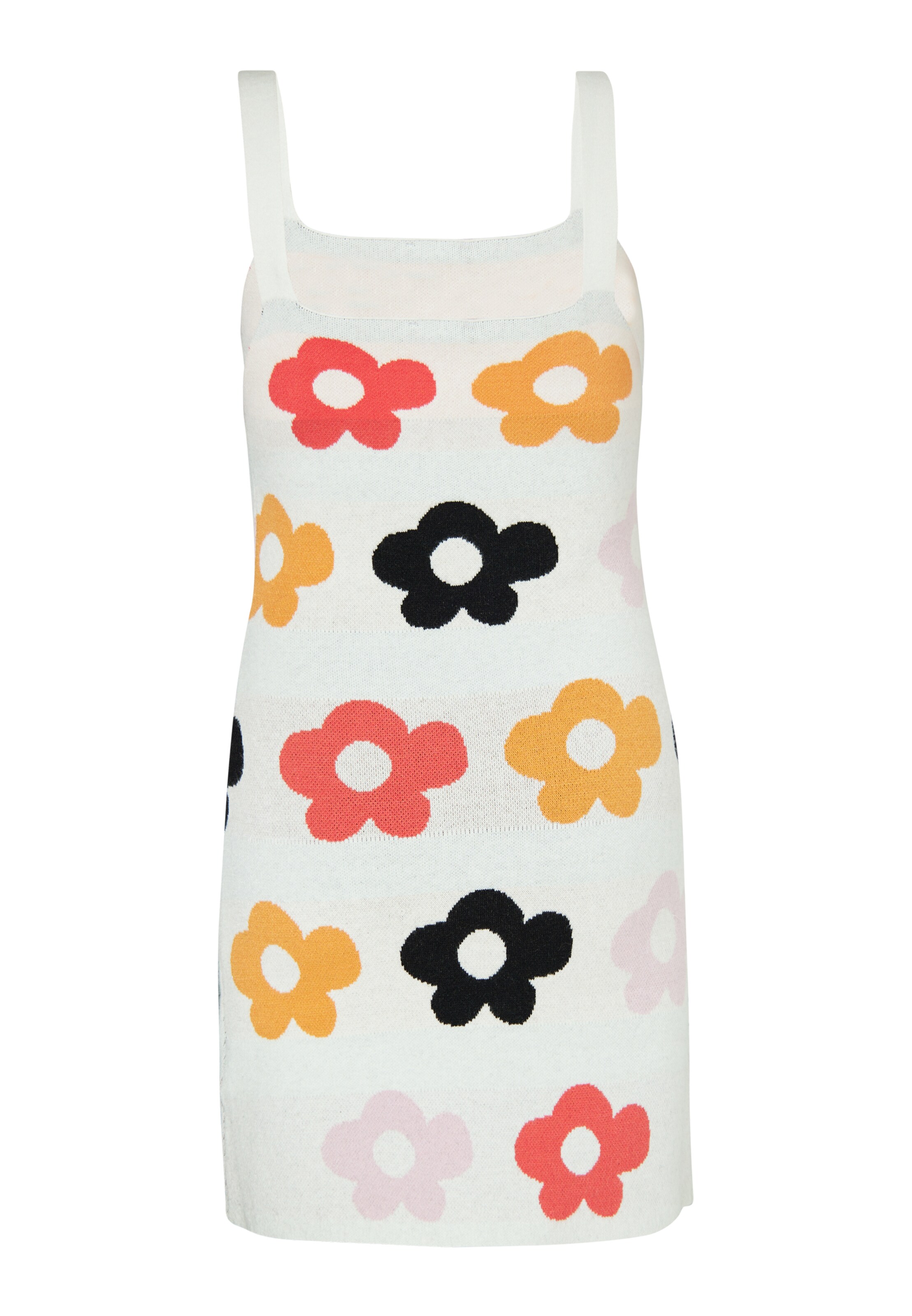 swirly Pletené šaty - Biela