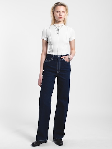 Dr. Denim Regular Jeans 'Echo High Straight' in Blauw