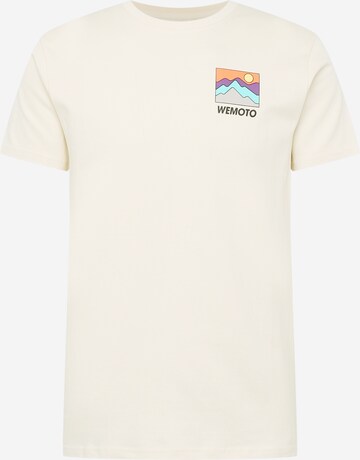Wemoto T-Shirt 'Mountain' in Beige: predná strana