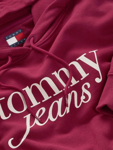 Tommy Jeans Mikina – červená