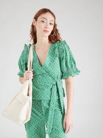 SCOTCH & SODA Blouse in Groen: voorkant