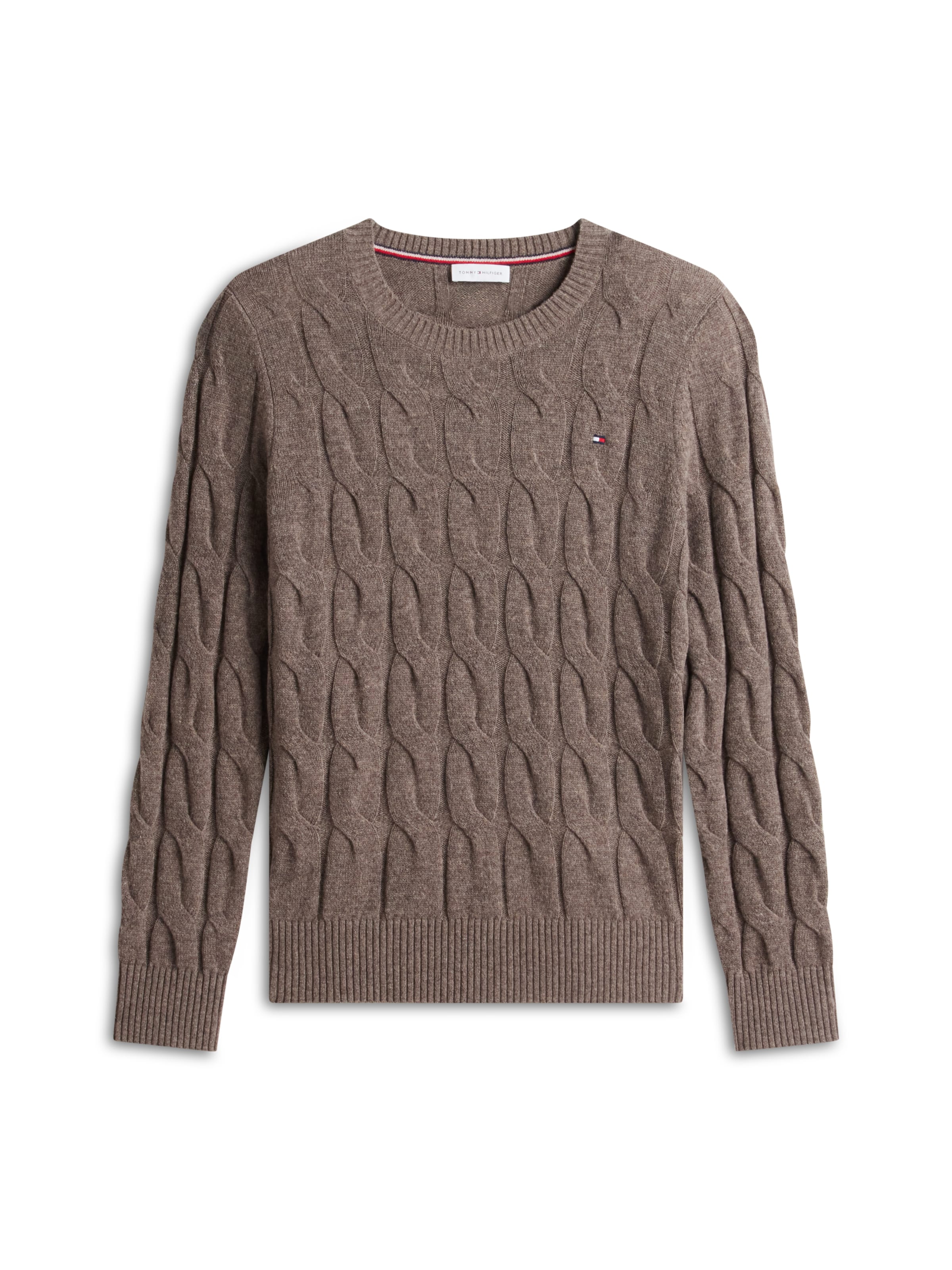 TOMMY HILFIGER Pullover in Braun: Vorderseite
