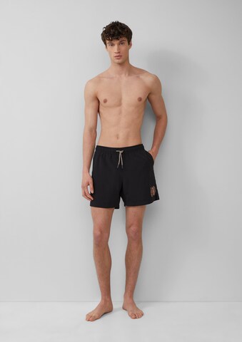 s.Oliver Badeshorts in Schwarz