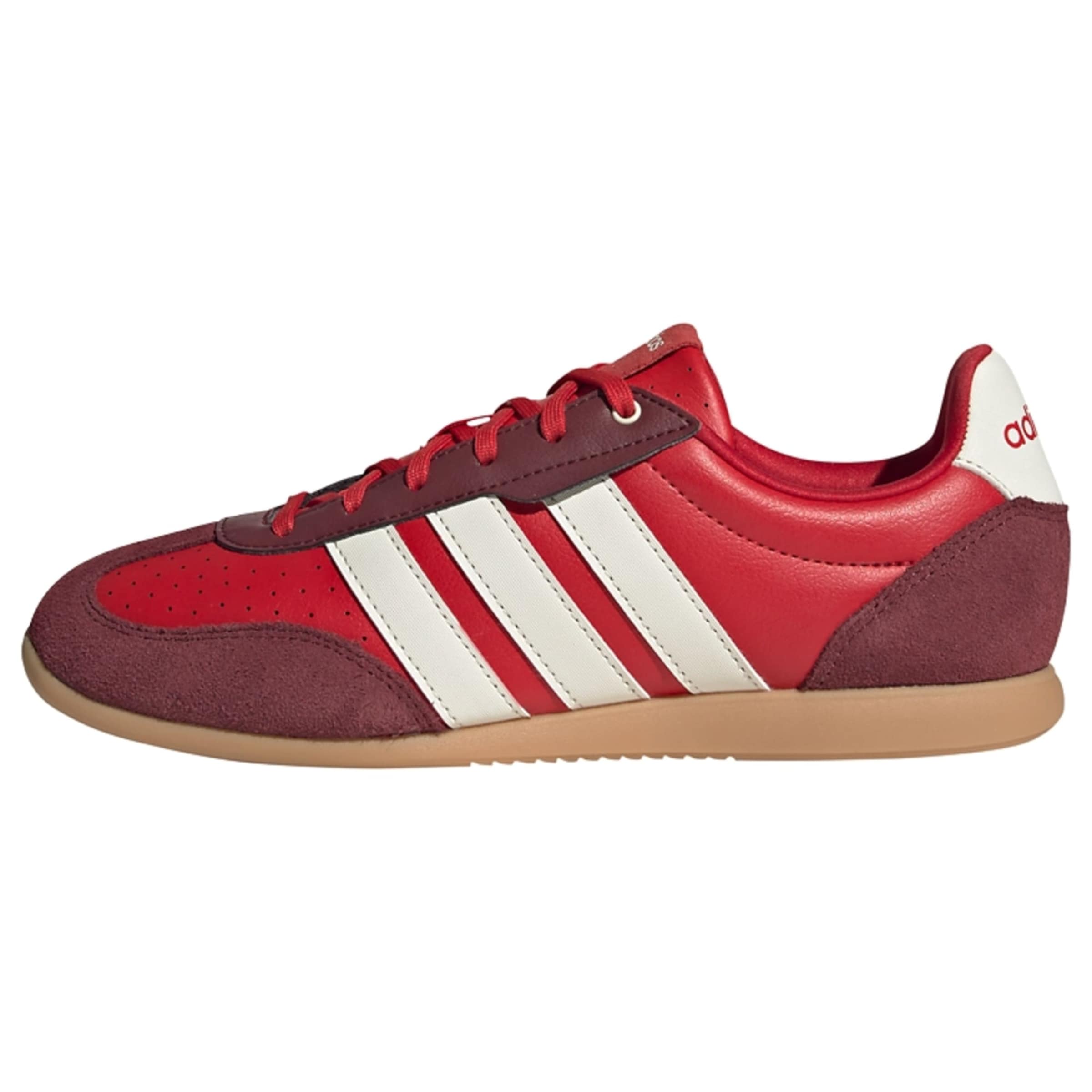 ADIDAS SPORTSWEAR Baskets basses 'Barreda' en rouge / lie de vin / blanc, Vue avec produit