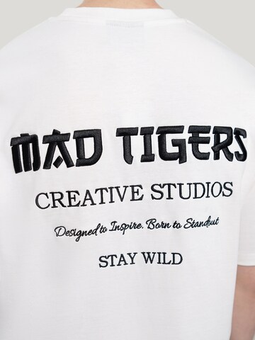 MAD TIGERS Shirt 'Creative Studios' in Wit