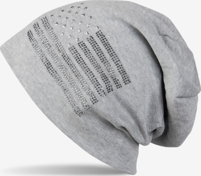 styleBREAKER Mütze 'Beanie mit USA Flagge aus Strass' in 54-64 in grau, Produktansicht