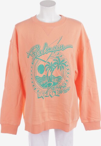 Balmain Sweatshirt & Zip-Up Hoodie in M in Orange: front