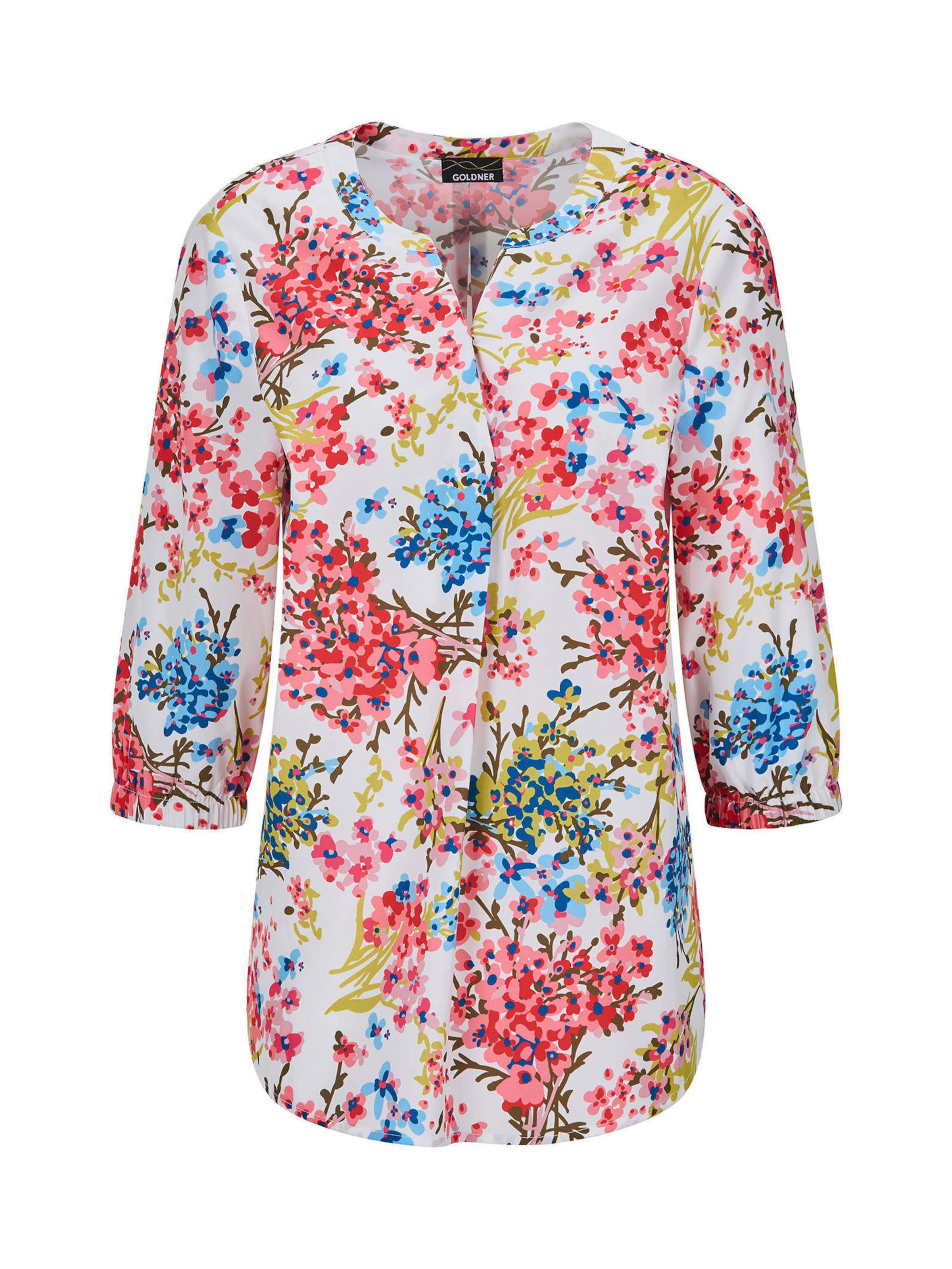 Goldner Bluse in Mischfarben: Vorderseite
