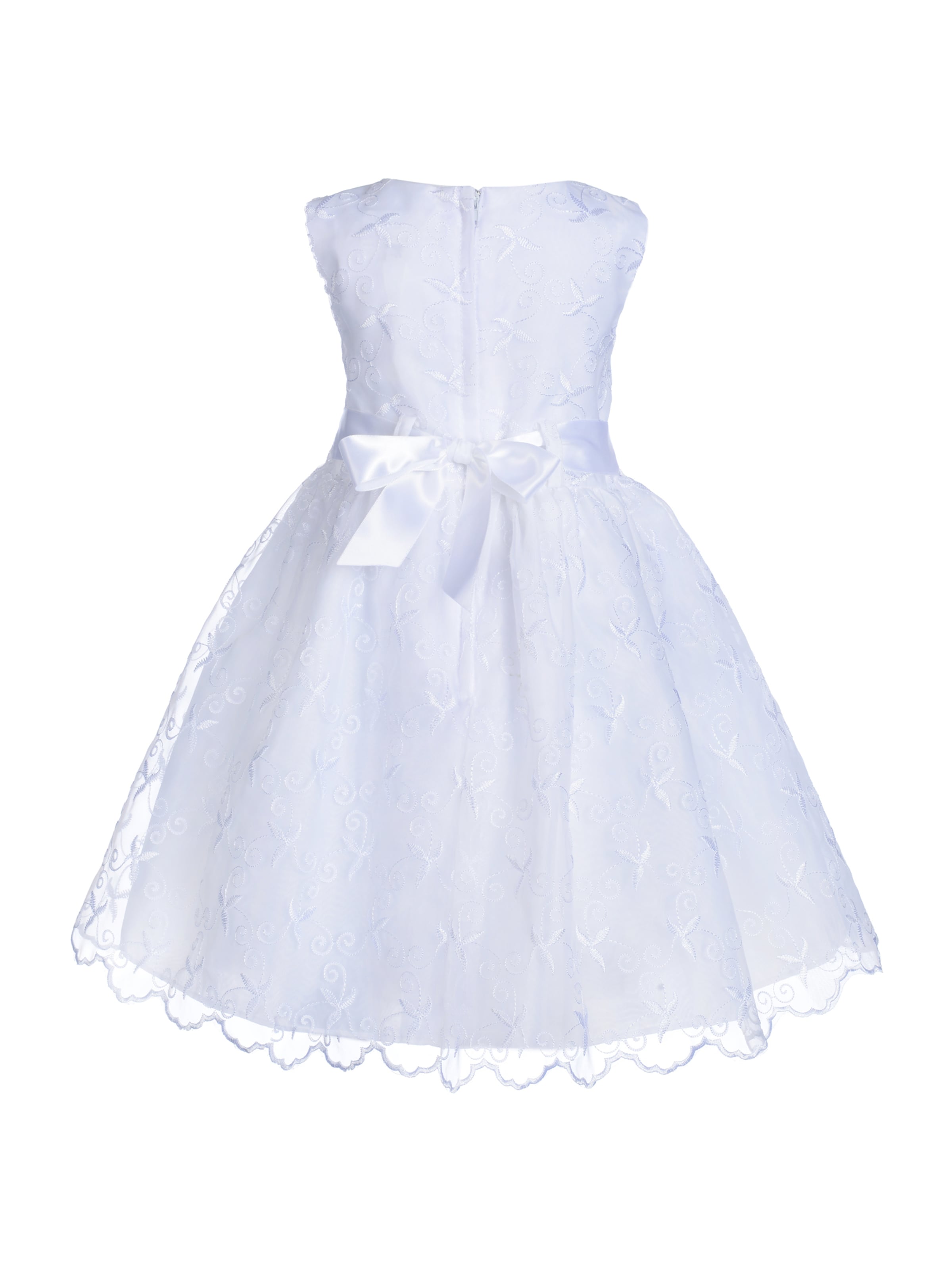 happy girls Dress in White