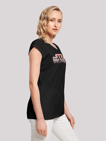 F4NT4STIC Shirt 'Star Wars Tatooine Logo' in Zwart