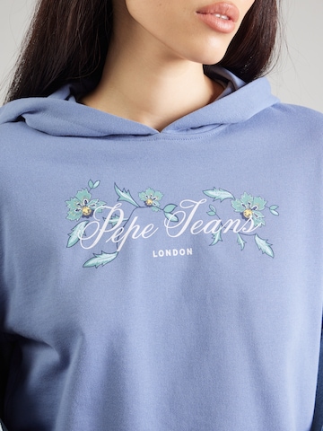 Bluză de molton de la Pepe Jeans pe albastru