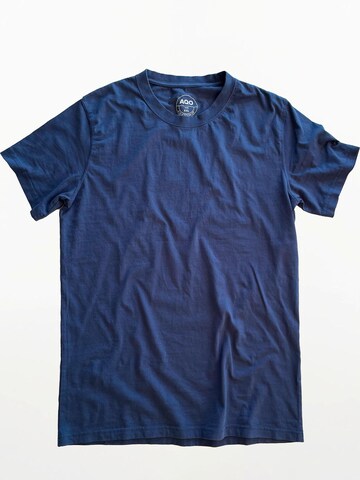 A Question Of (AQO) Shirt 'Anders Tee Garment Dyed' in Blue