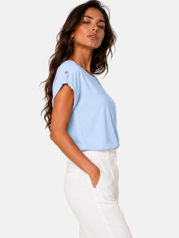 REGINA FASHION Shirt 'Blouse - Boat neckline plain' in Blue