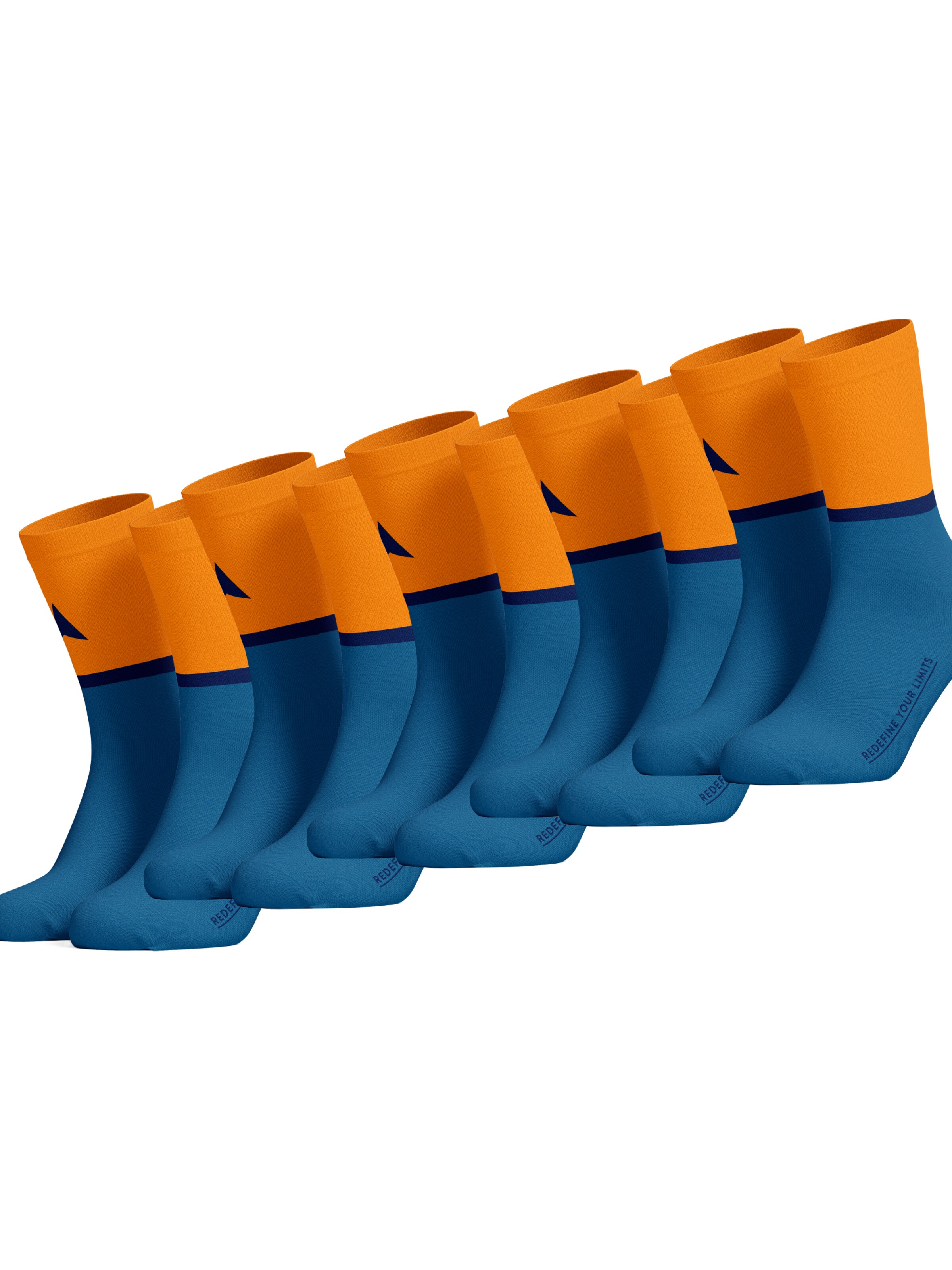 PIPPO Amsterdam Sports socks in Orange: front