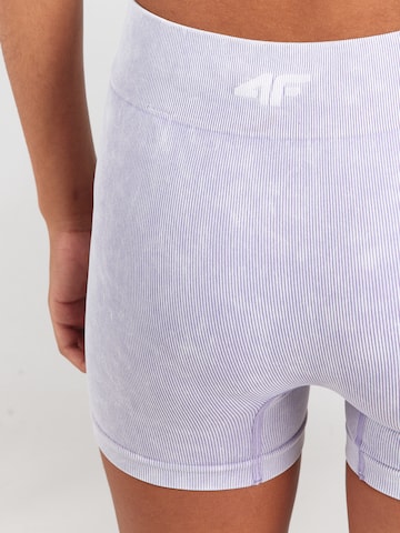 4FSkinny Sportske hlače - ljubičasta boja