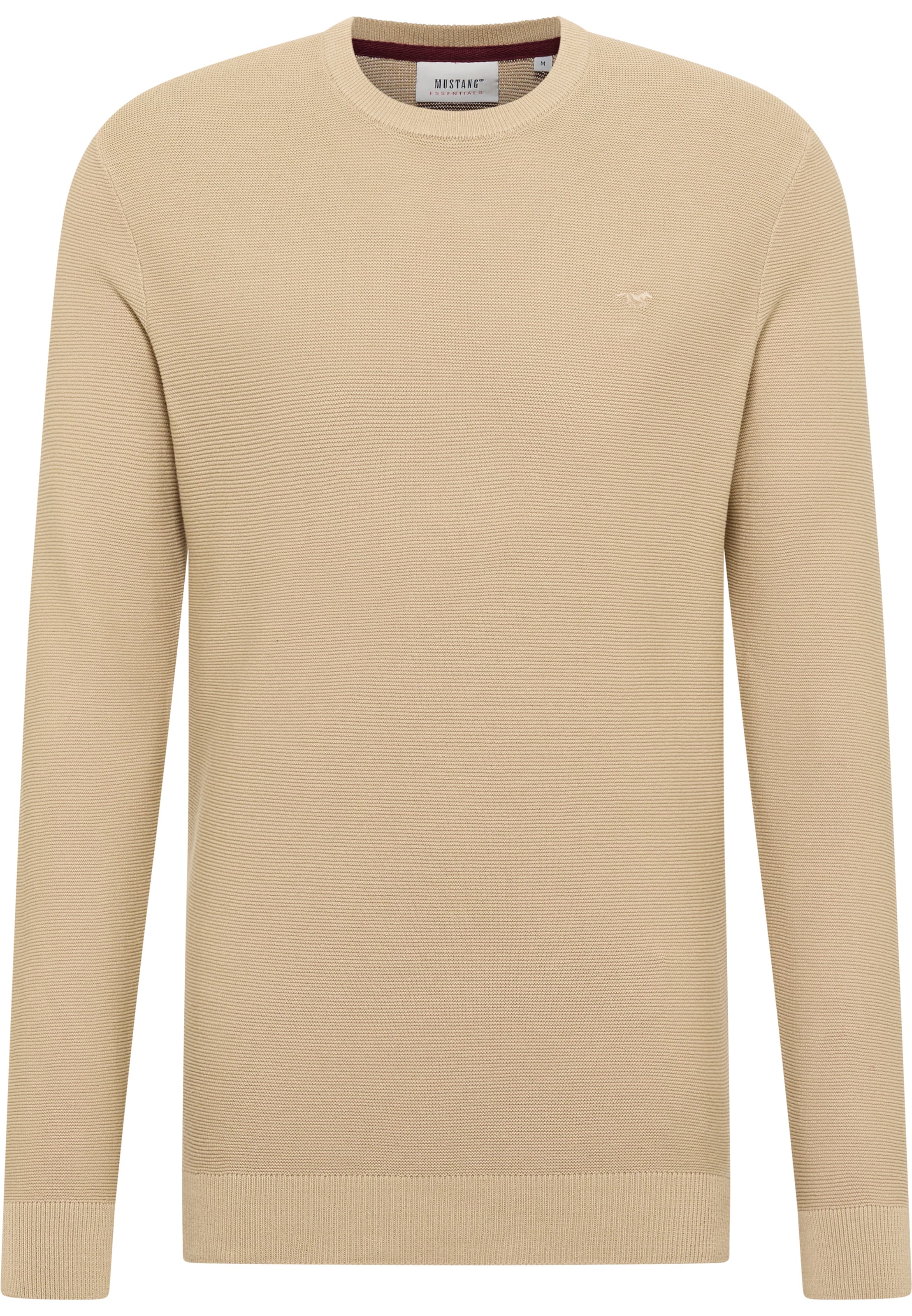 MUSTANG Pullover 'Elliot' in Beige: Vorderseite