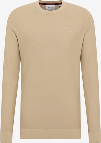 MUSTANG Pullover 'Elliot' in Beige: Vorderseite