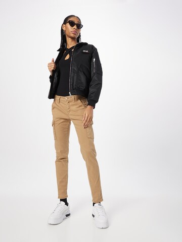 Slimfit Jeans cargo 'AMELIE' di Gang in marrone