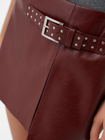 Jupe Bershka en rouge
