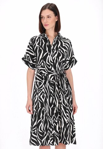 usha BLACK LABEL Blousejurk 'Classic' in Zwart: voorkant