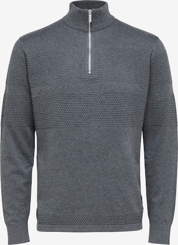 SELECTED HOMME Sweater 'MAINE' in Grey: front