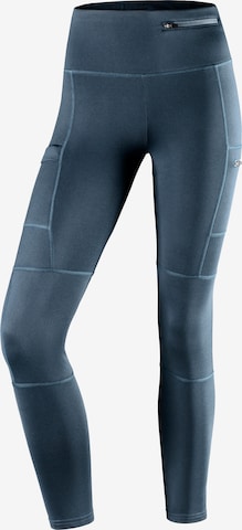 LASCANA ACTIVE Skinny Sportbroek in Blauw: voorkant