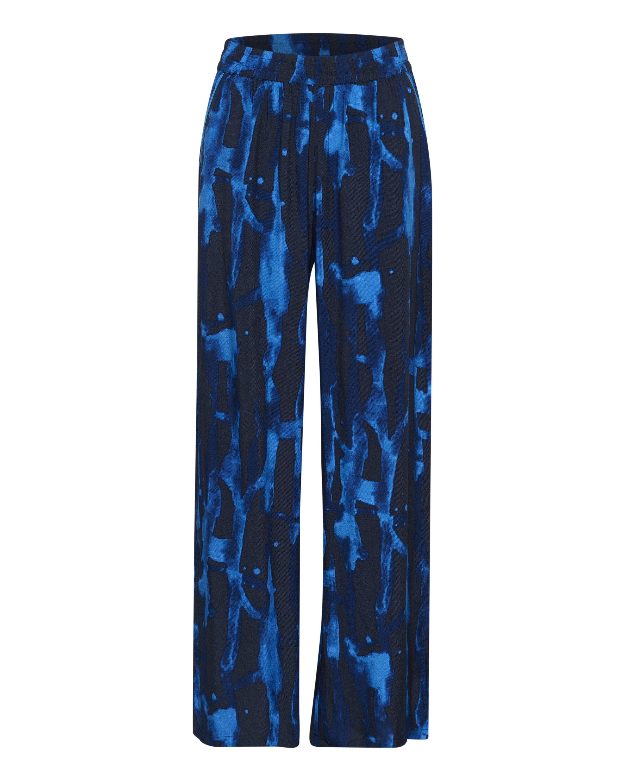 CULTURE Bukser 'Ashley Chaina' i natblå / sort, Produktvisning