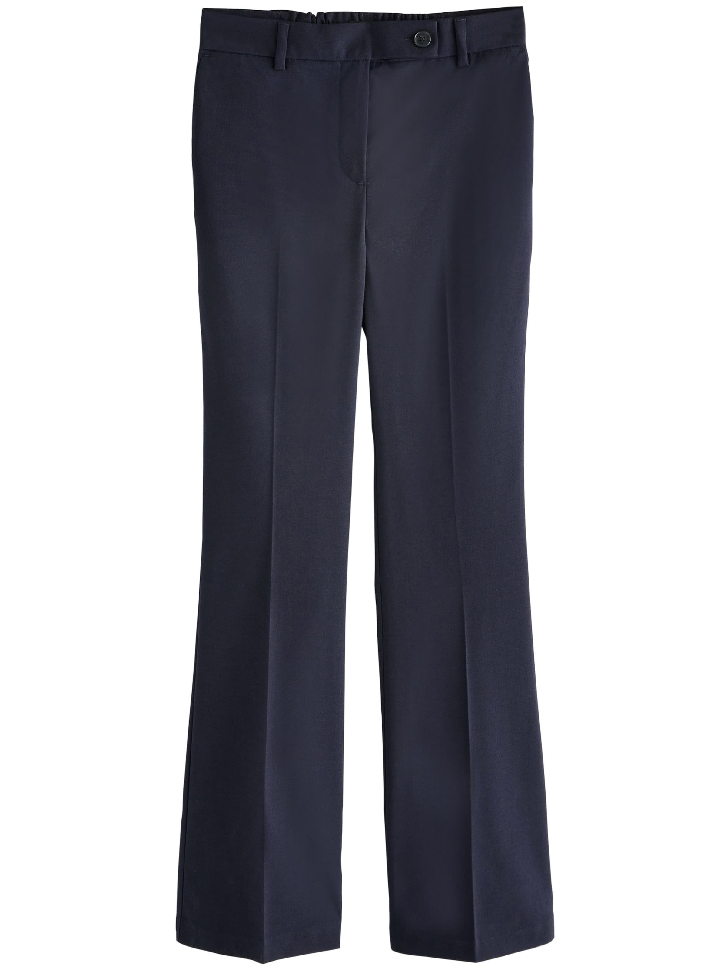 Next - Bootcut Calças com pregas em azul: frente