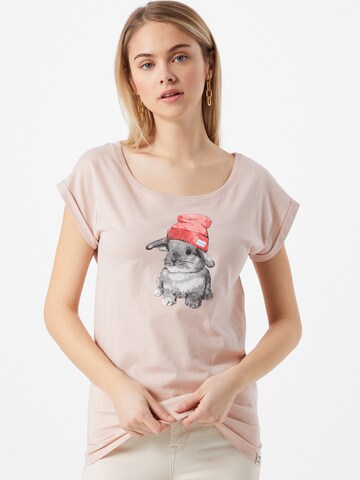 Iriedaily Shirts 'It Hasi' i pink: forside