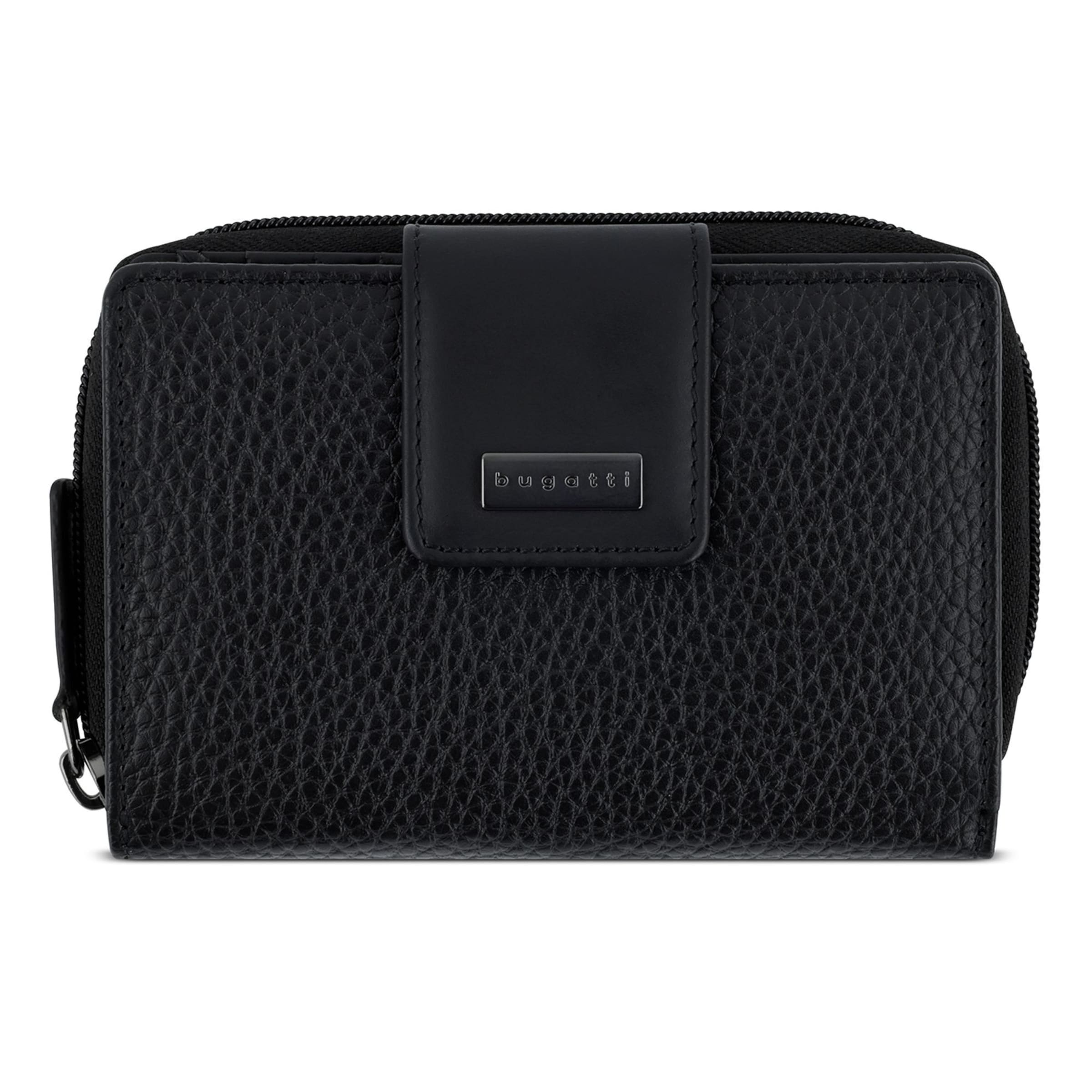 bugatti Wallet 'Sina' in Black: front