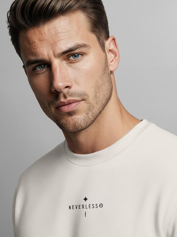 Neverless Sweatshirt 'Kompass Outdoor' in Beige