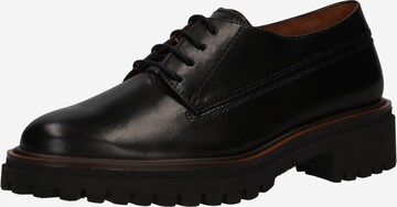 Paul Green Athletic Lace-Up Shoes in Black: front