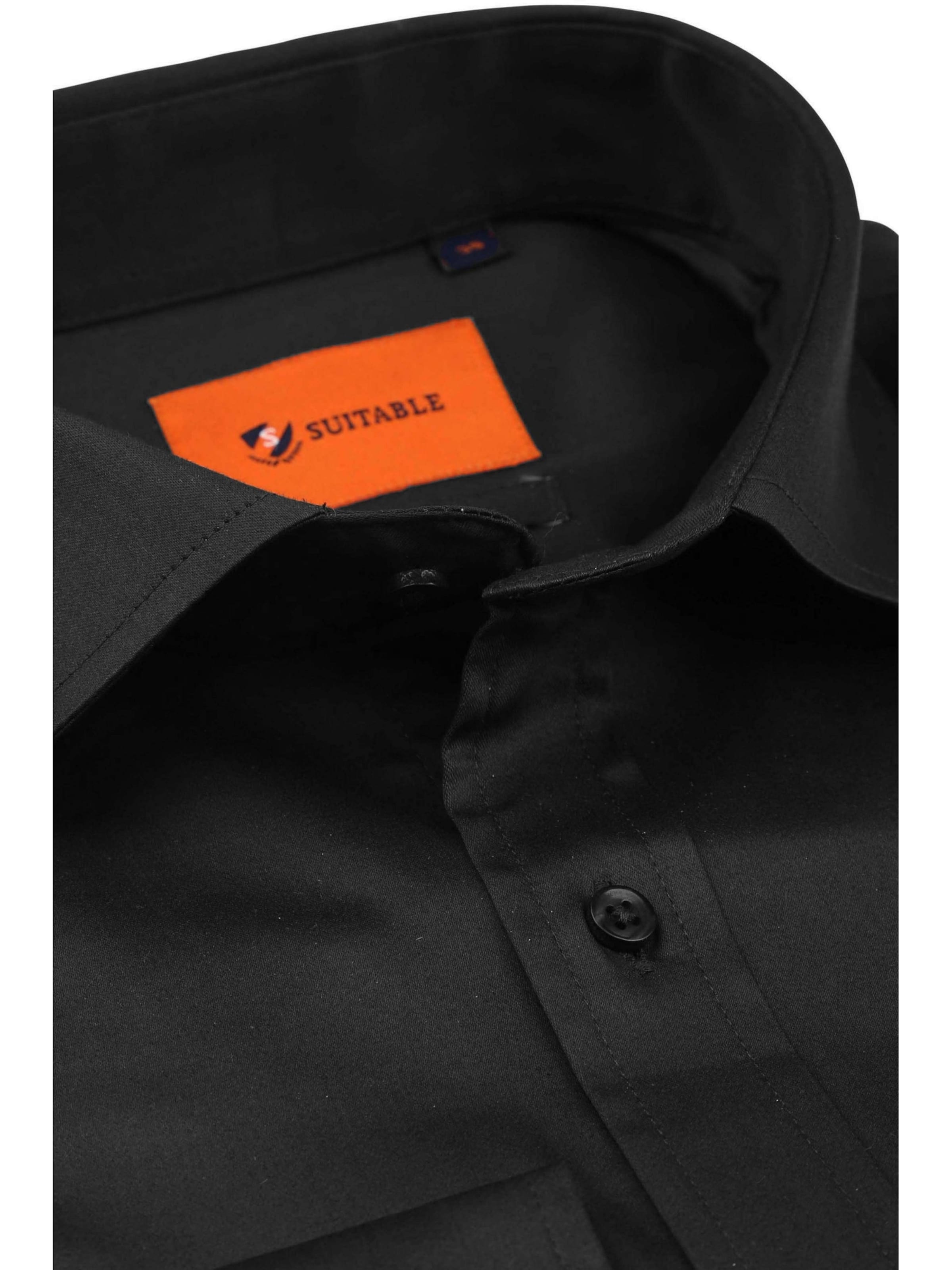 Coupe slim Chemise Suitable en noir