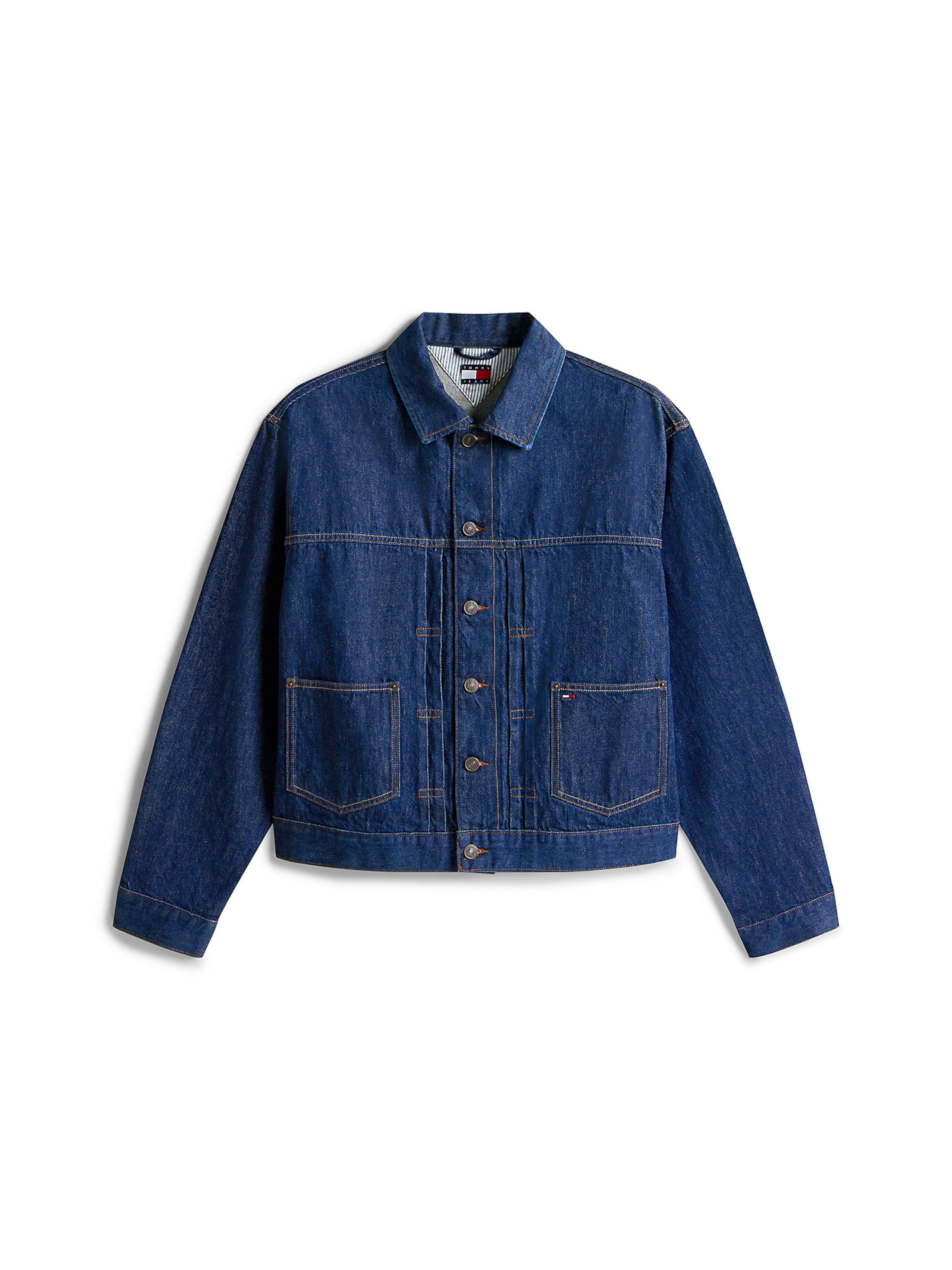 Tommy Jeans Between-season jacket in Blue: front