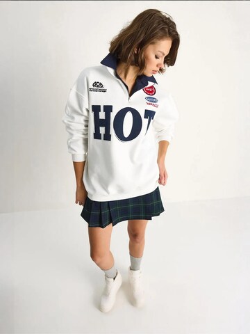 Sweat-shirt Bianco Lucci en blanc