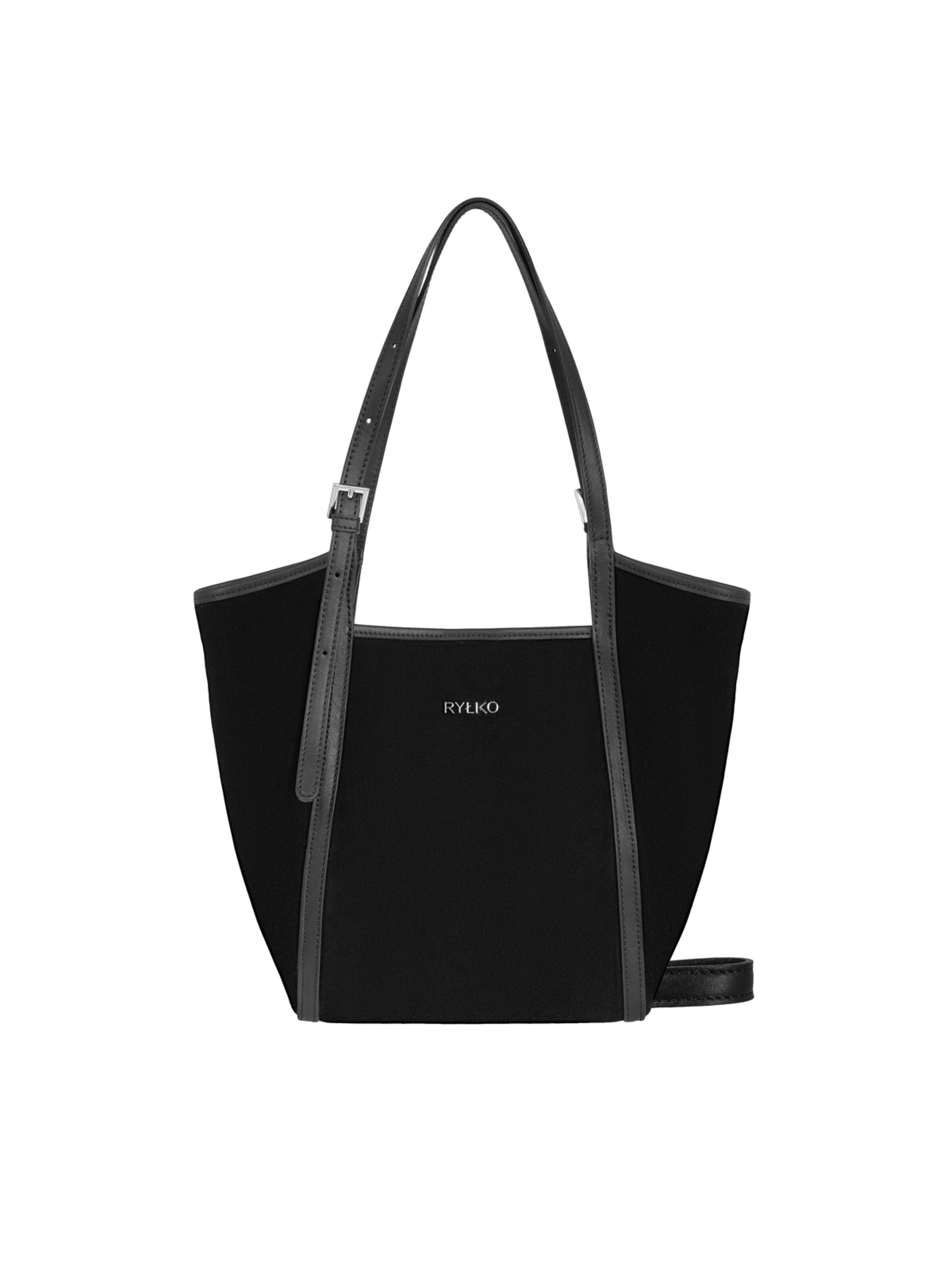 RYŁKO - Bolso de hombro en negro: frente