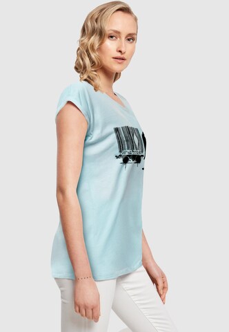 T-shirt 'Brandalised - Barcode Leopard Circle' Merchcode en bleu