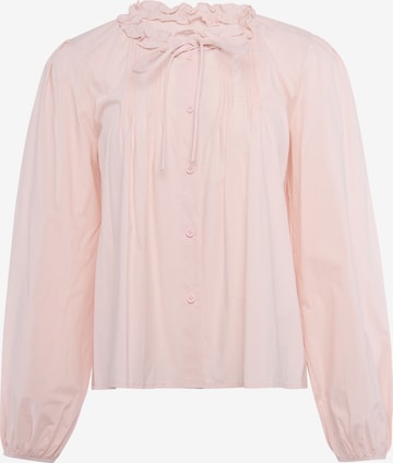 IZIA - Blusa em rosa: frente